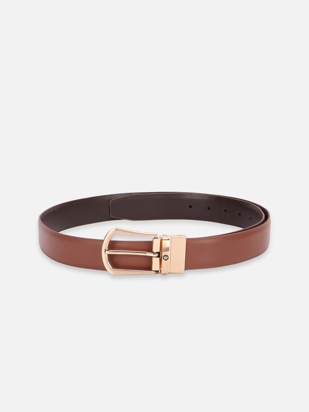 

Louis Philippe Men Leather Formal Belt, Brown