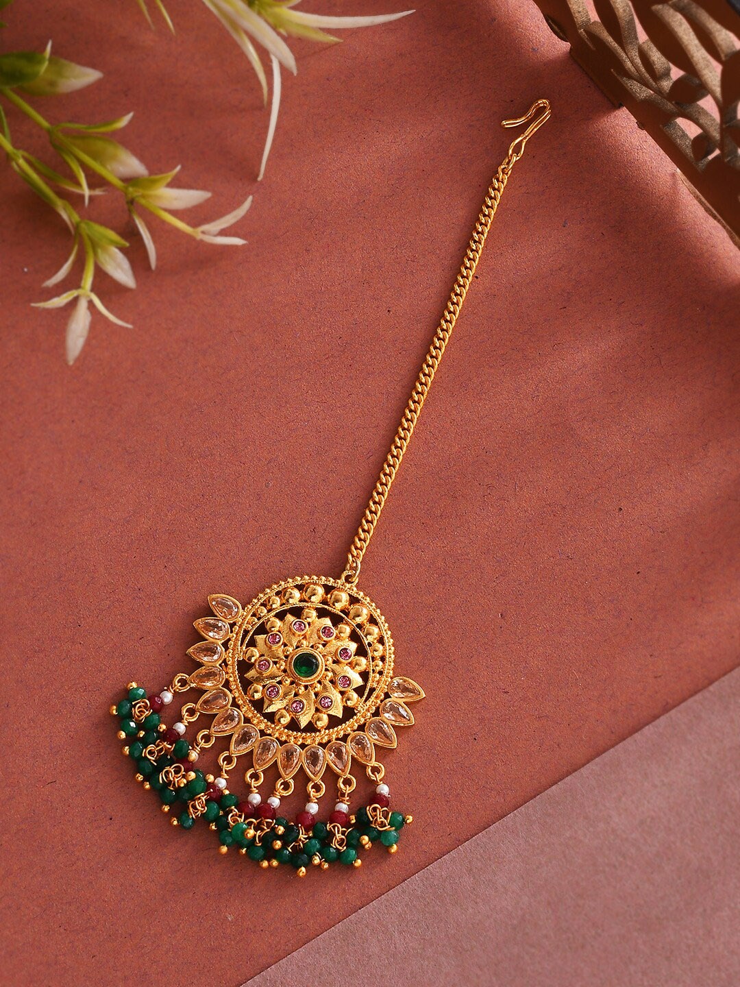 

Voylla Gold-Plated Pearls Studded Head Jewellery