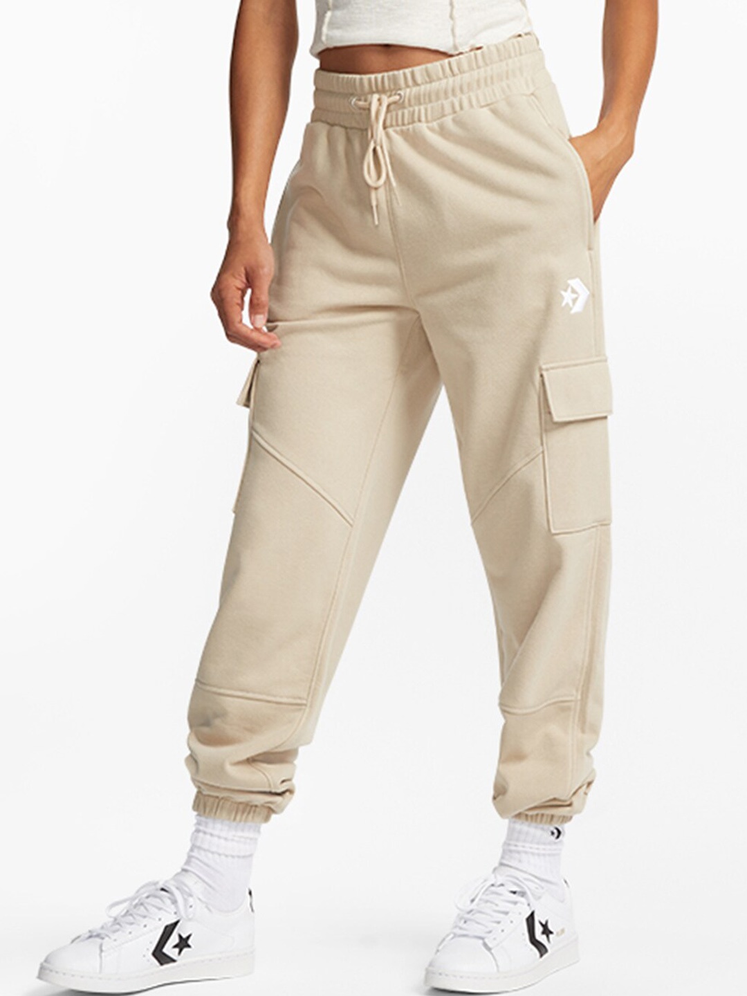 

Converse Women Fashion Knit Cargo Jogger, Beige