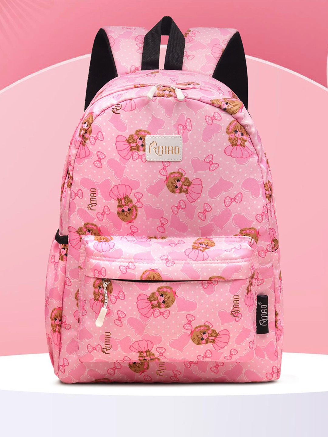 

IRMAO Women Graphic Printed Backpack, Pink