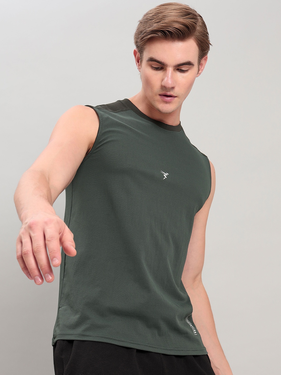 

Technosport Slim Fit Anti Odour T-shirt, Olive