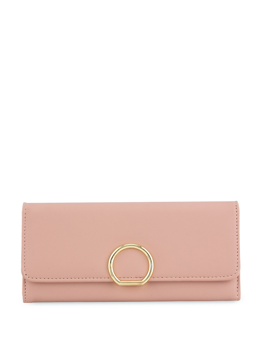 

E2O Button Closure Two Fold Wallet, Pink