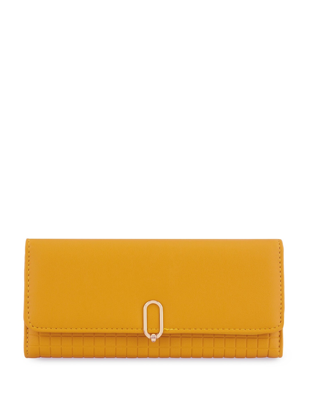 

E2O Textured PU Two Fold Wallet, Yellow