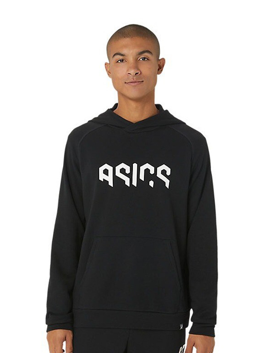 

ASICS Hex Graphic Printed French Terry Po Hooded Sweatshirt, Black