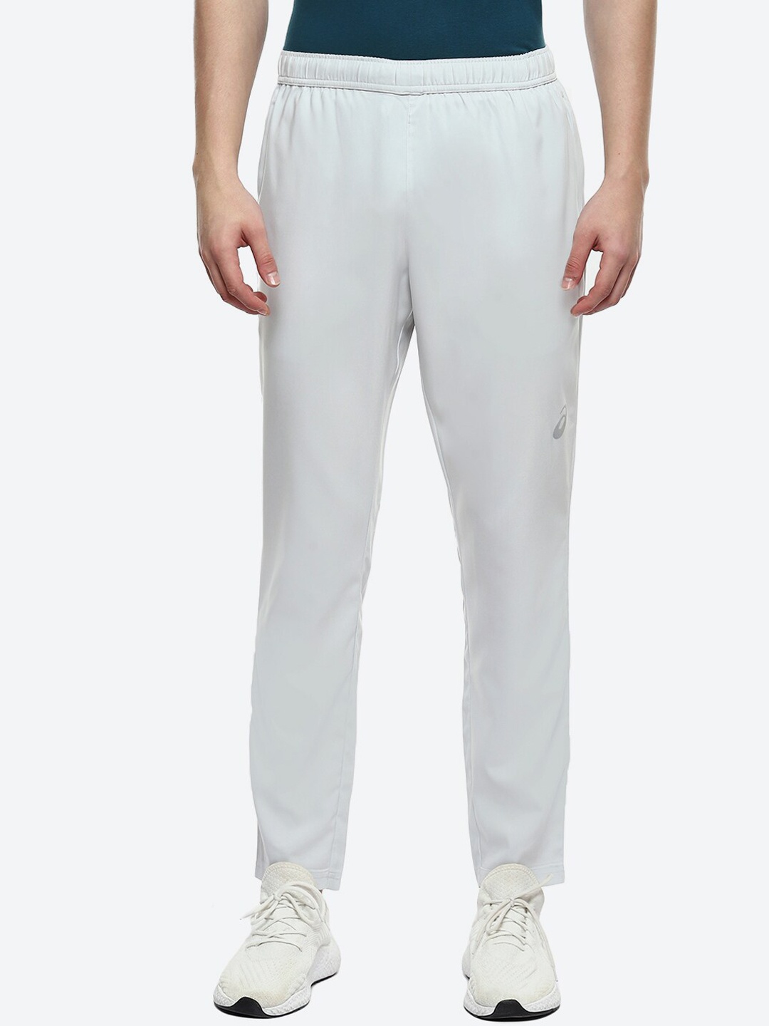 

ASICS Men Reflective Spiral Woven Track Pants, Grey