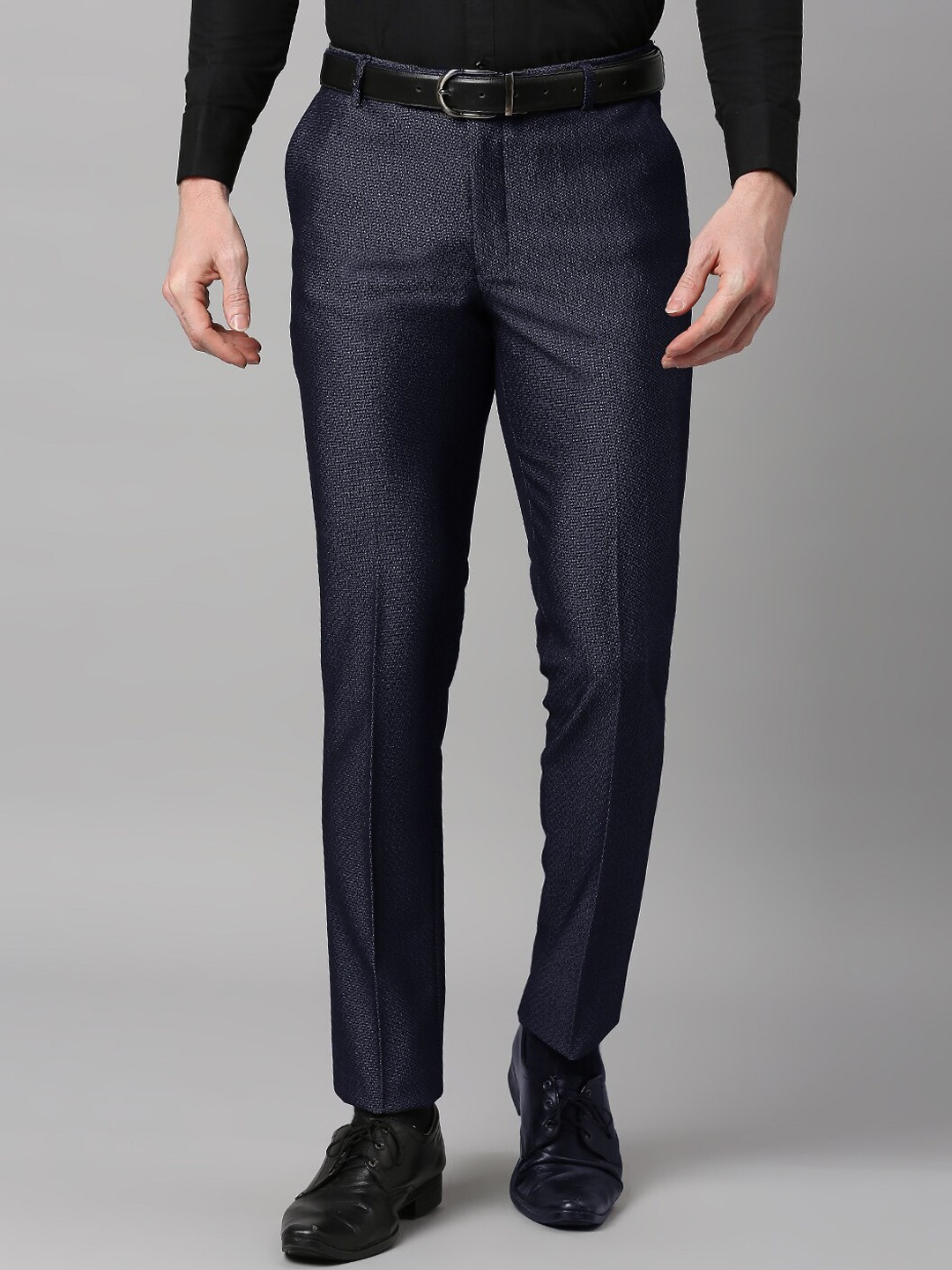 

ESSAS club Men Pencil Slim Fit Formal Trousers, Grey