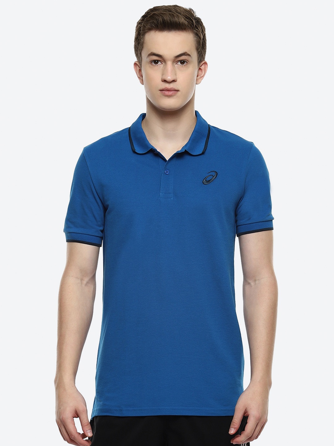 

ASICS Basic Polo Collar Short Sleeves T-Shirt, Blue