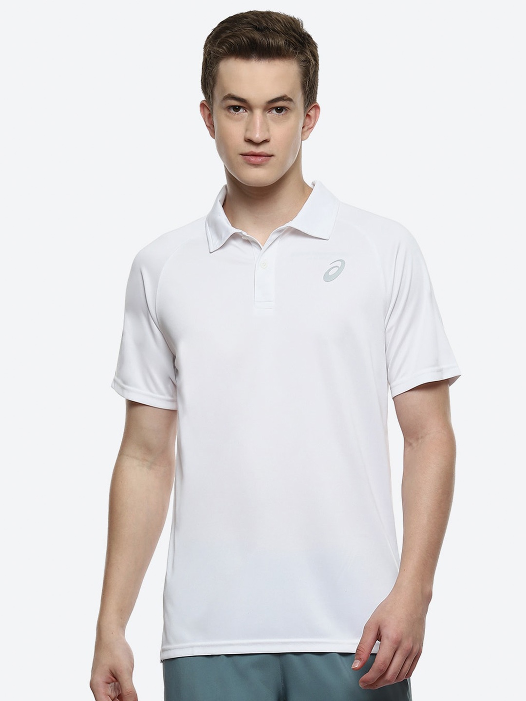 

ASICS Basic Polo Collar T-shirts, White