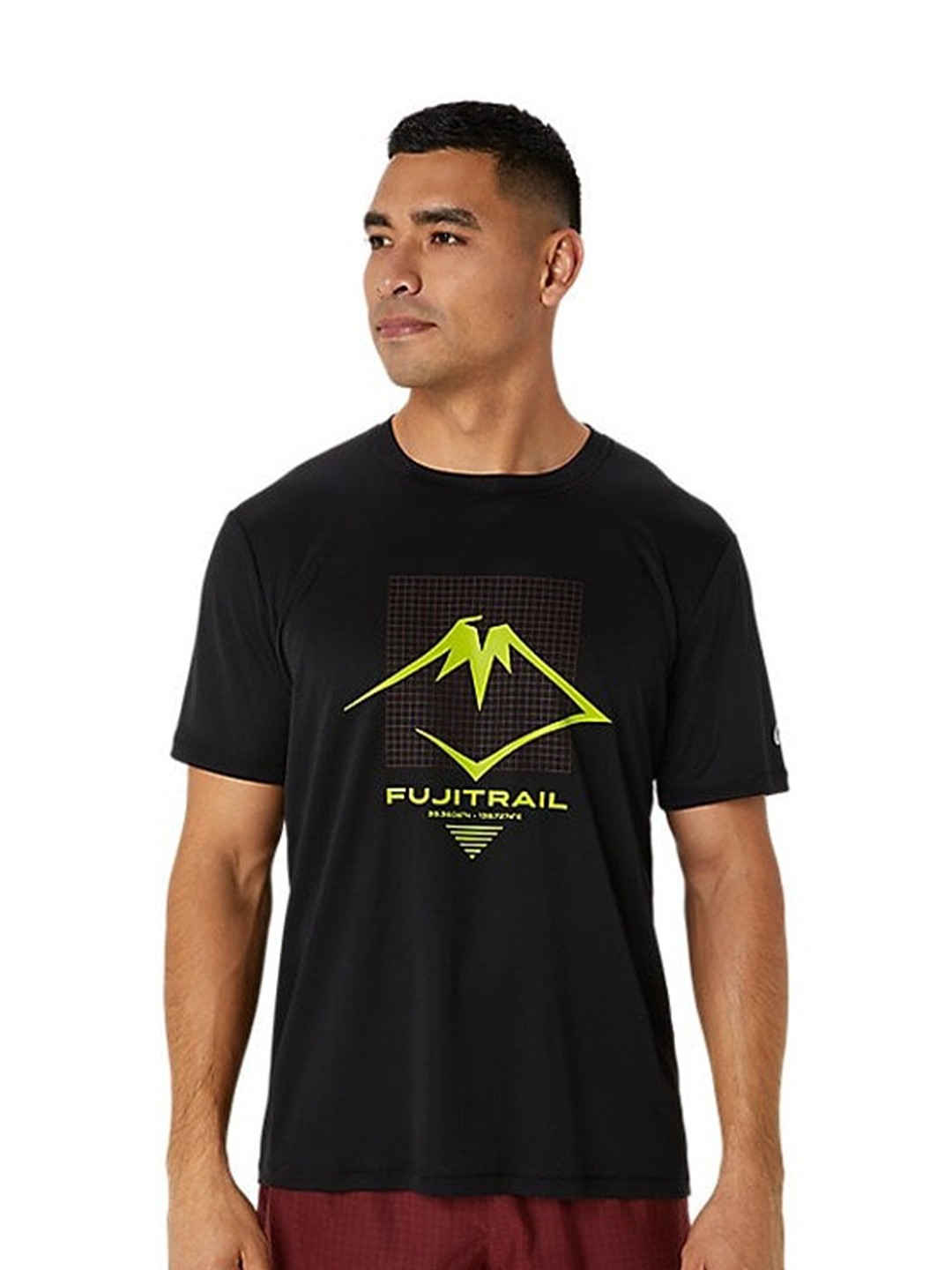 

ASICS Fujitrail Logo SS Printed Round Neck T-Shirt, Black