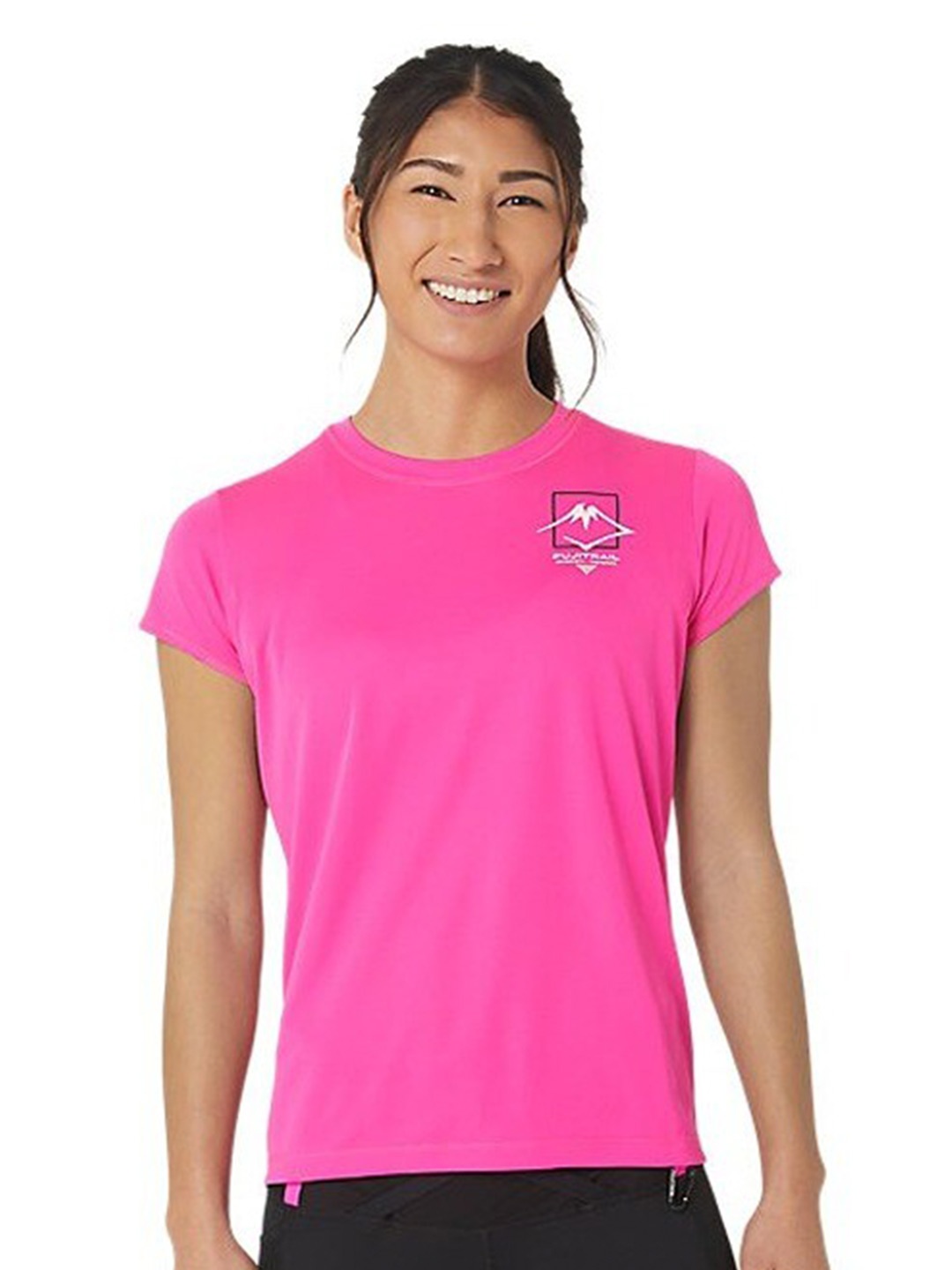 

ASICS Fujitrail Logo SS Round Neck T-shirt, Pink