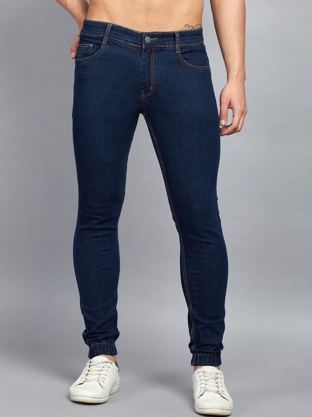 

STUDIO NEXX Men Cotton Stretchable Jogger, Blue