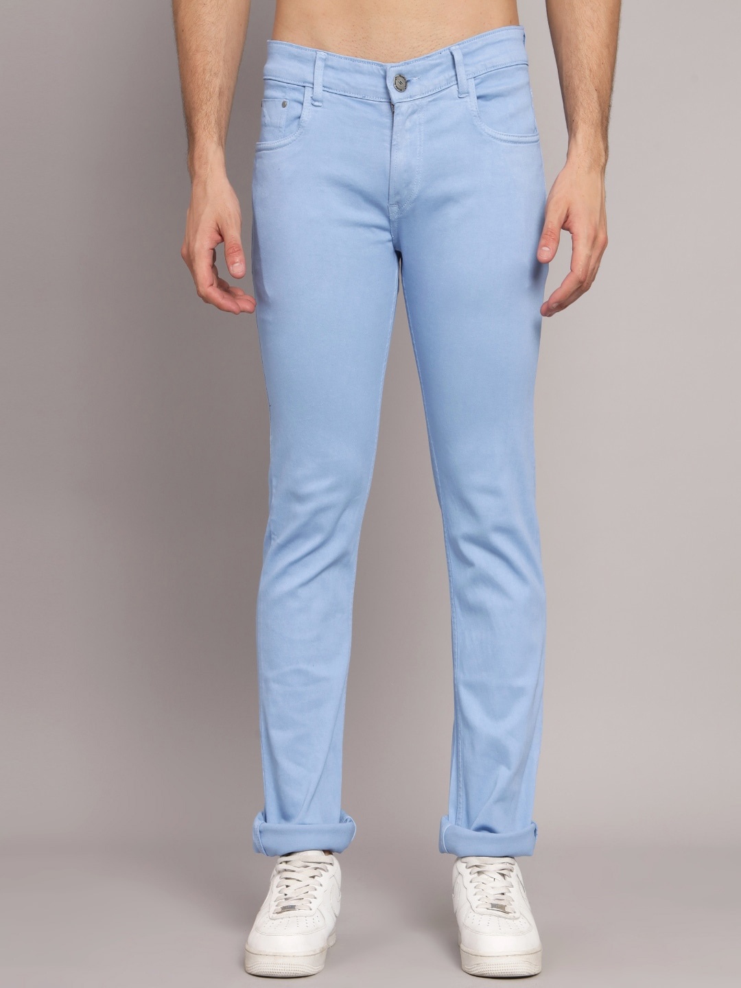 

STUDIO NEXX Men Regular Fit Mid-Rise Cotton Stretchable Jeans, Blue