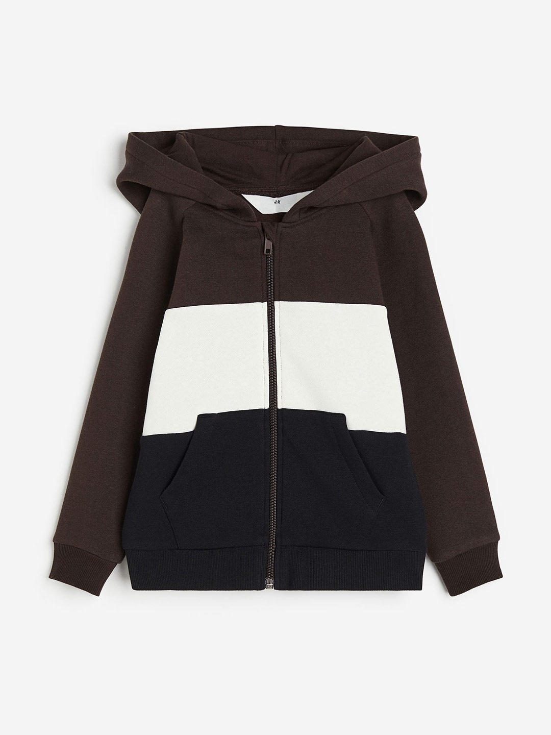 

H&M Boys Zip-Through Hoodie, Brown
