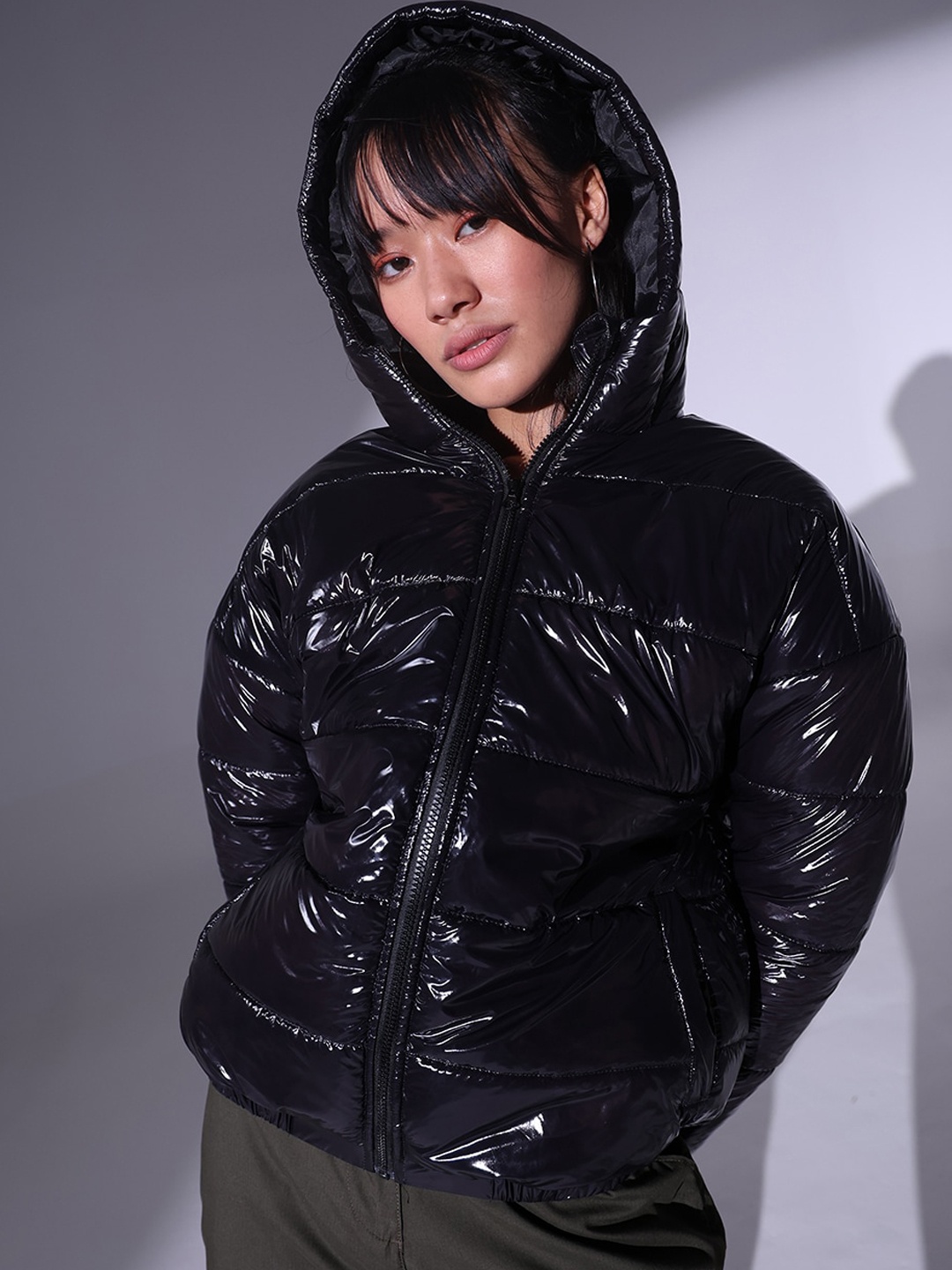 

Hubberholme Hooded Padded Jacket, Black