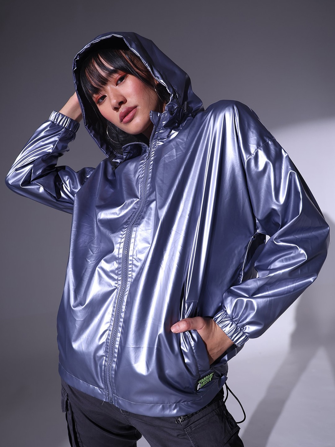 

Hubberholme Windcheater Bomber Jacket, Blue
