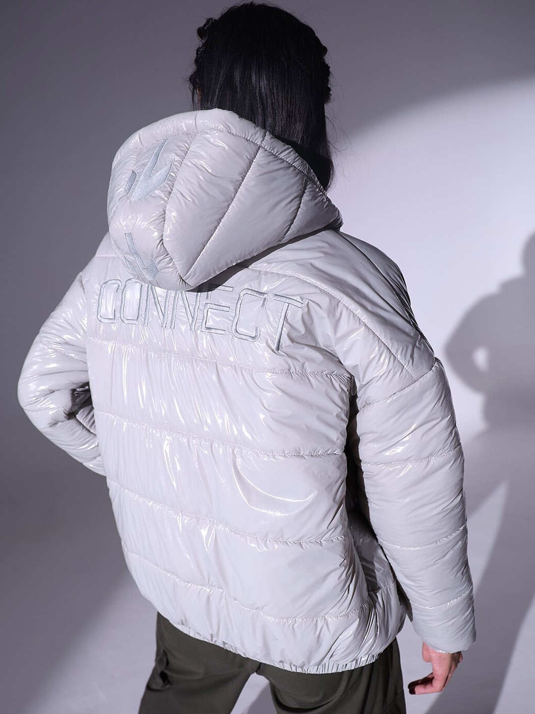 

Hubberholme Hooded Puffer Jacket, Grey