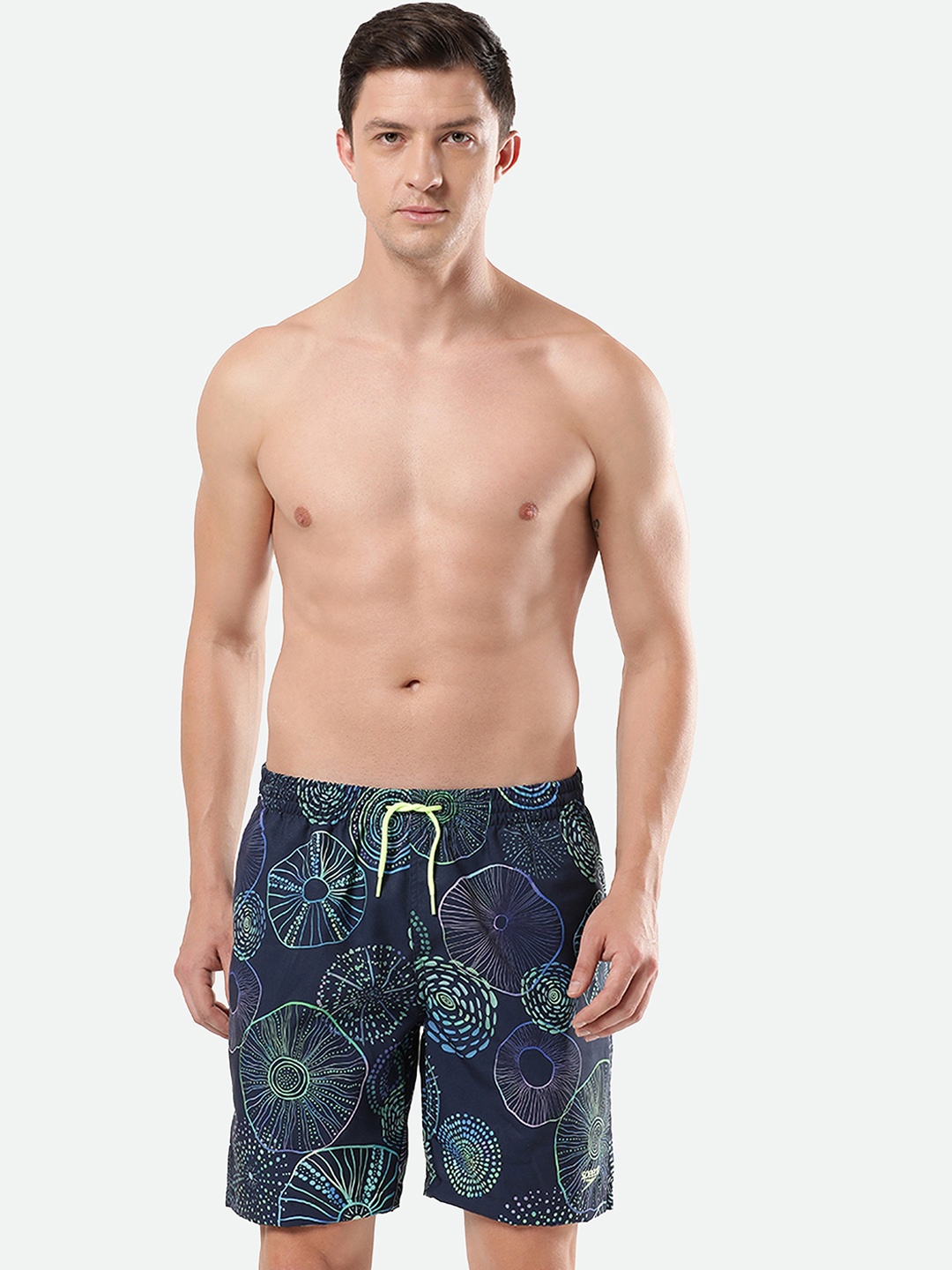 

Speedo Men Printed Swimming Shorts, Blue