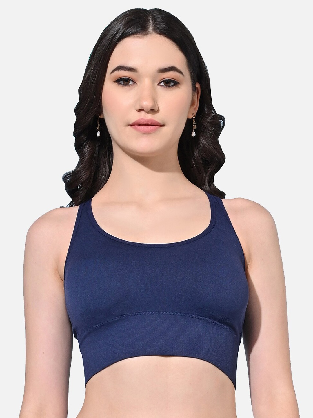 

FIMS Full Coverage Lightly Padded Moisture Wicking Bra, Blue