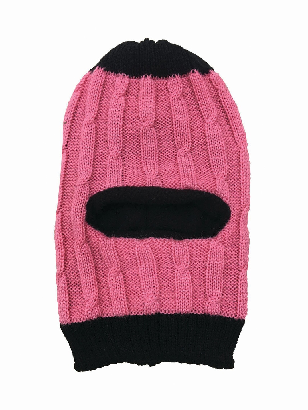 

Gajraj Kids Self Design Woolen Monkey Cap, Pink