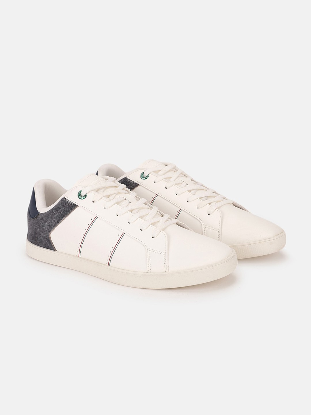 

United Colors of Benetton Men Lace-Up Sneakers, Off white