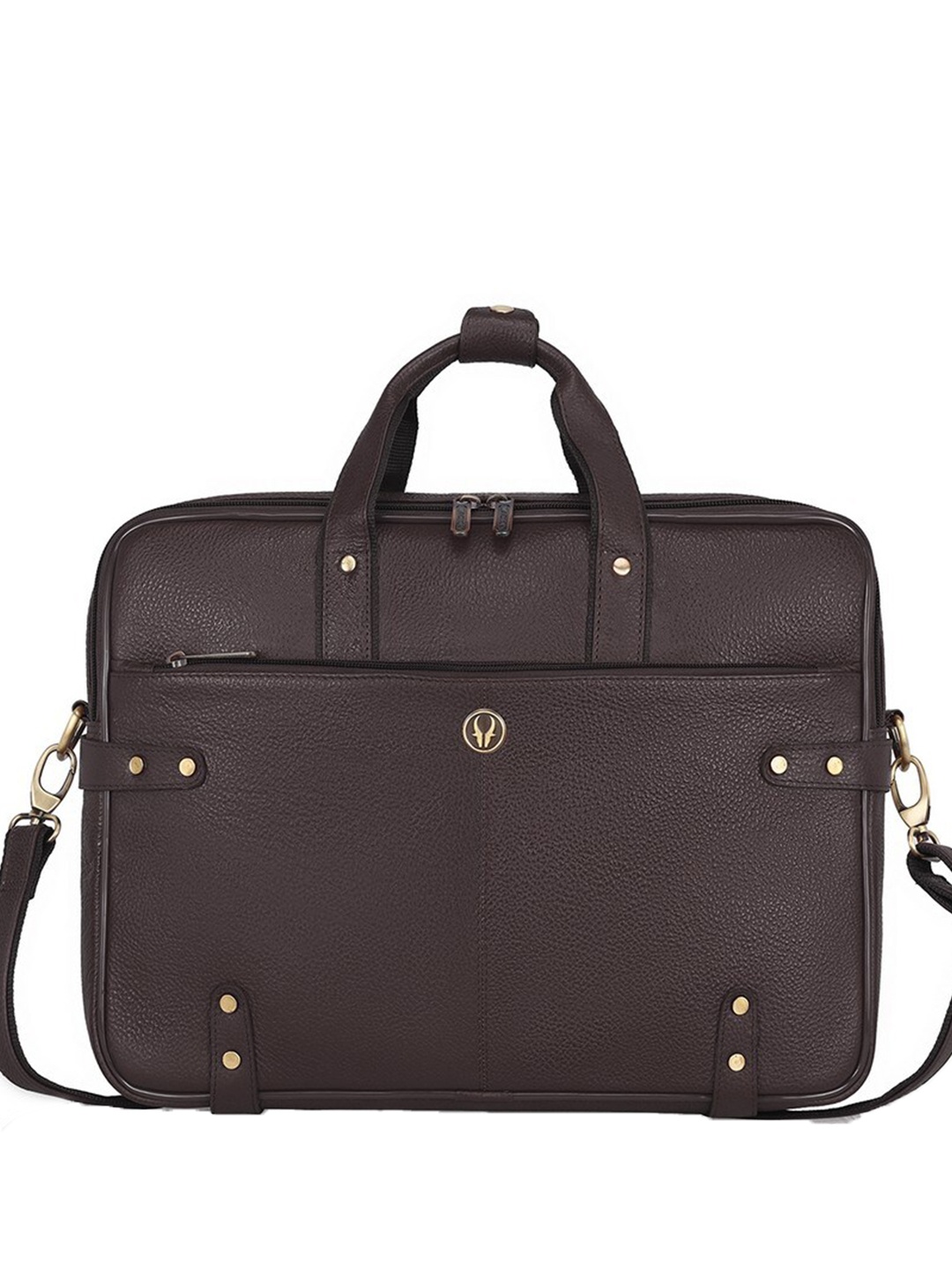 

WildHorn Men Leather Laptop Bag Up to 16 inch laptop, Brown