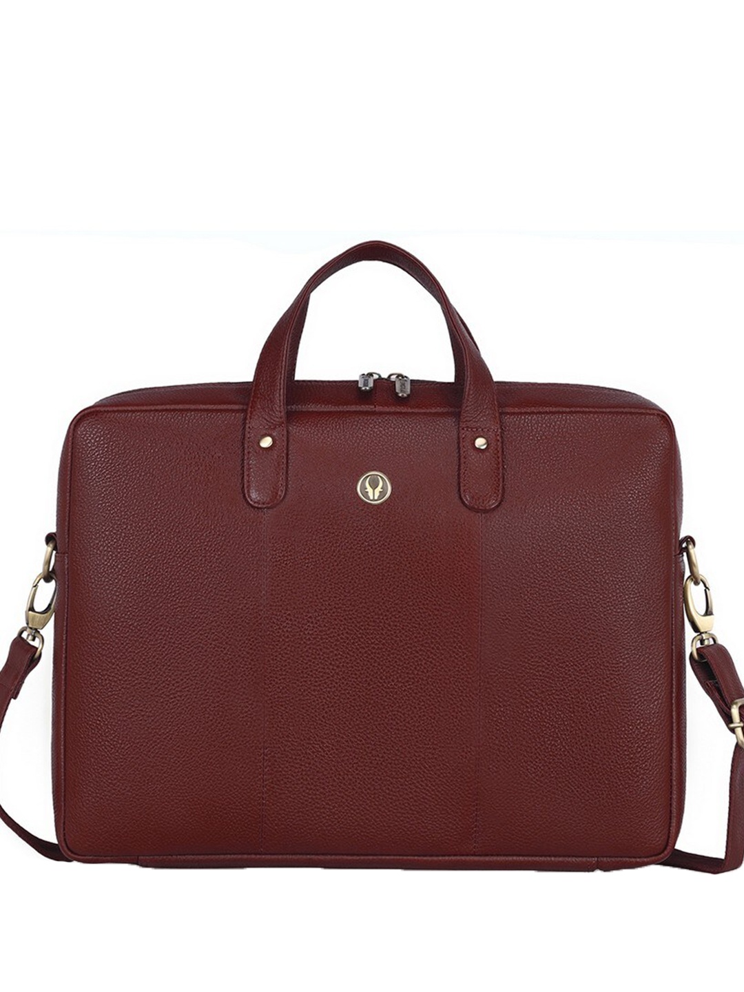 

WildHorn Men Leather Laptop Bag, Maroon