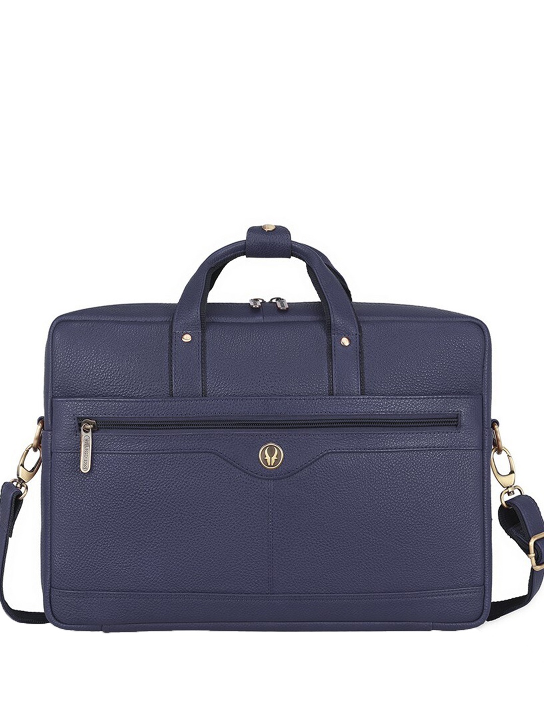 

WildHorn Men Leather Laptop Bag, Blue