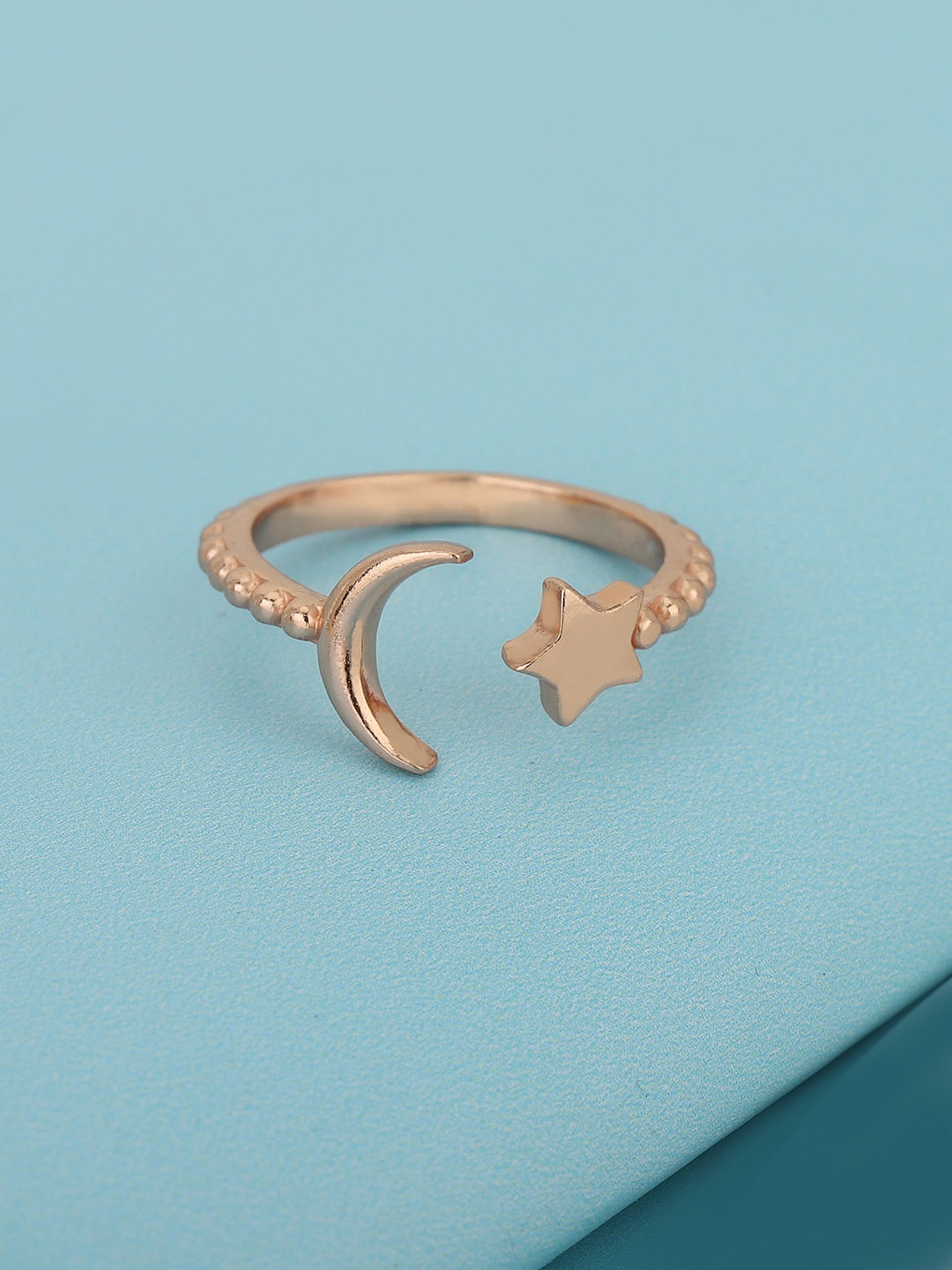 

Carlton London 925 Sterling Silver 18kt Rose Gold-Plated Finger Ring