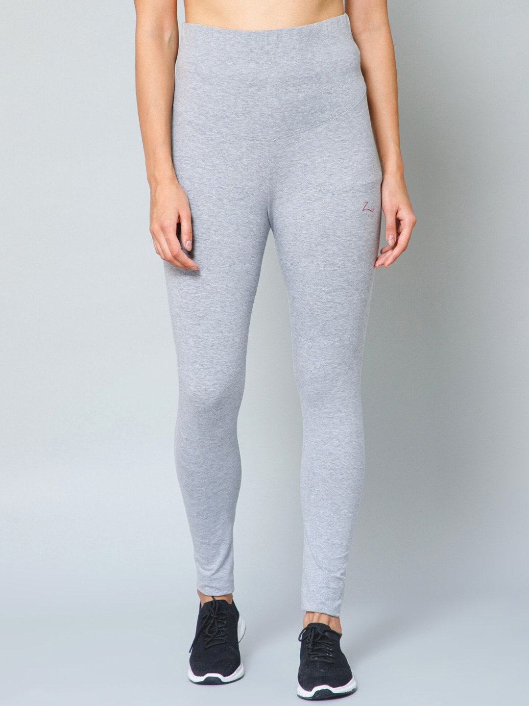 

House Of Zelena High-Rise Cotton Ankle Length Maternity Leggings, Grey