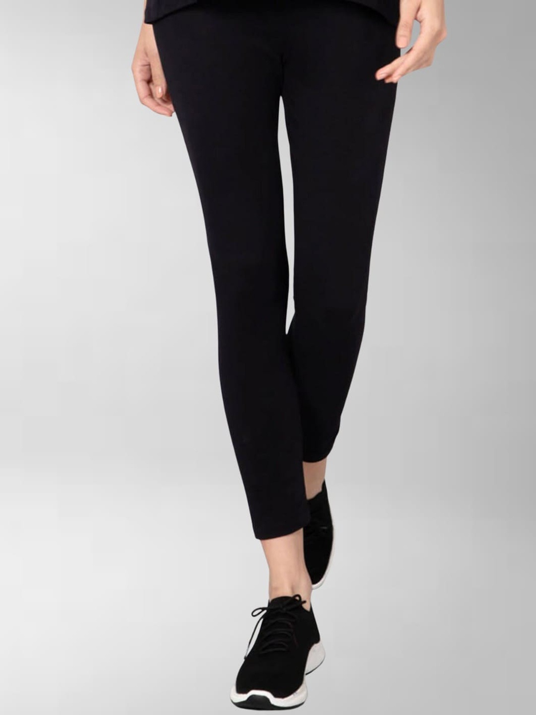 

House Of Zelena High-Rise Cotton Ankle Length Maternity Leggings, Black