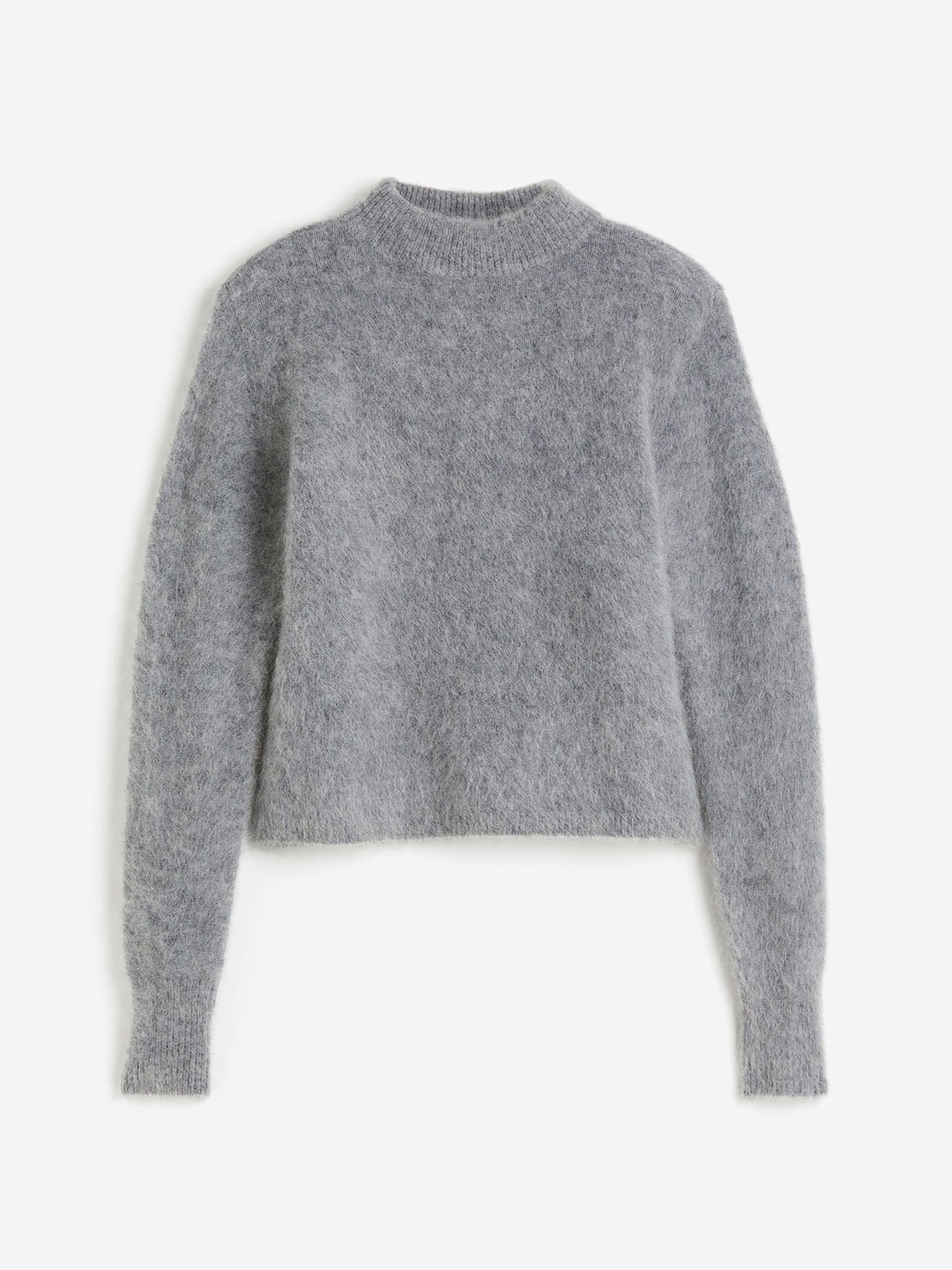 

H&M Women Mohair-Blend Jumper, Grey