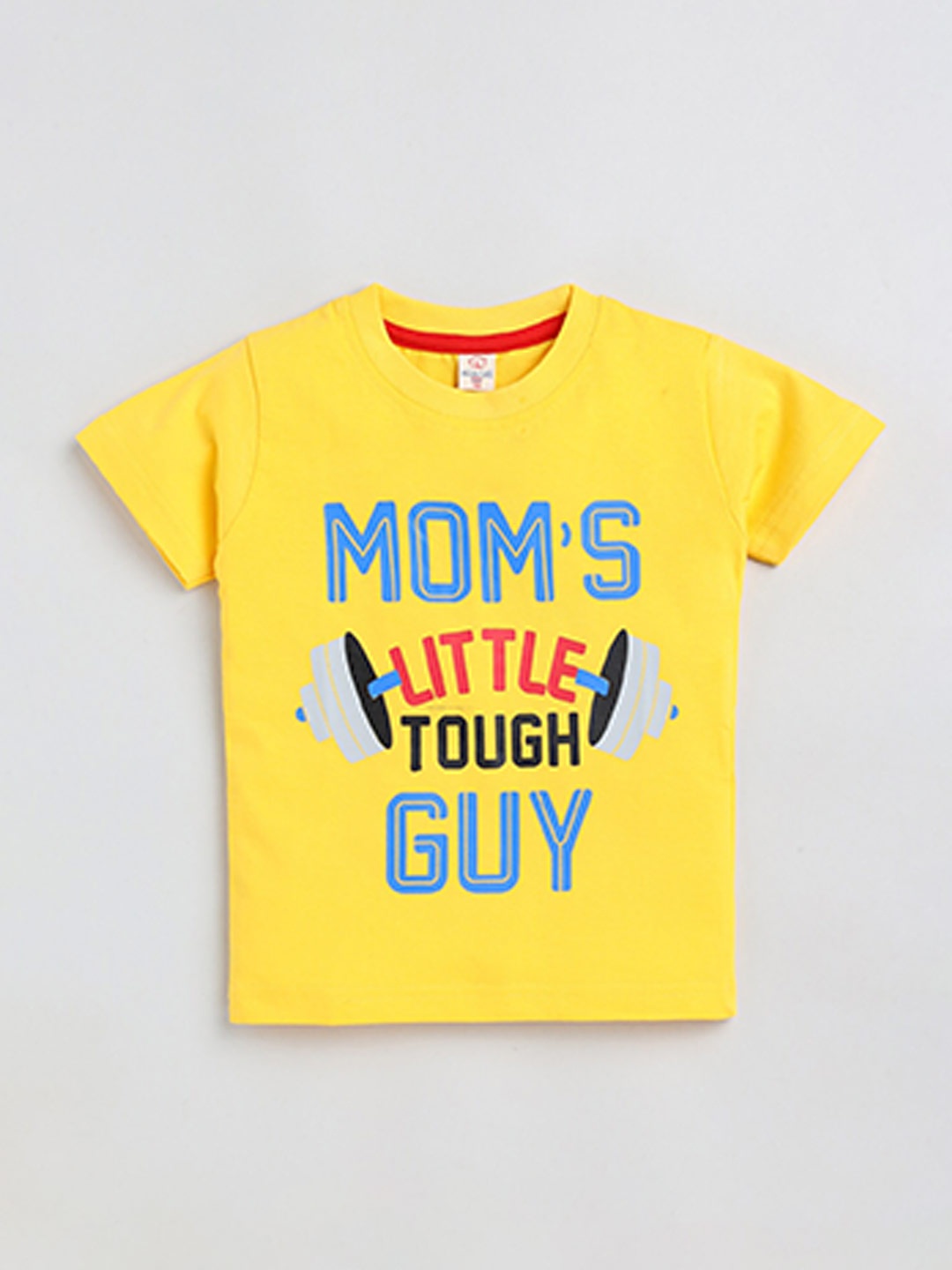 

Olio Kids Boys Typography Printed Pure Cotton T-shirt, Yellow