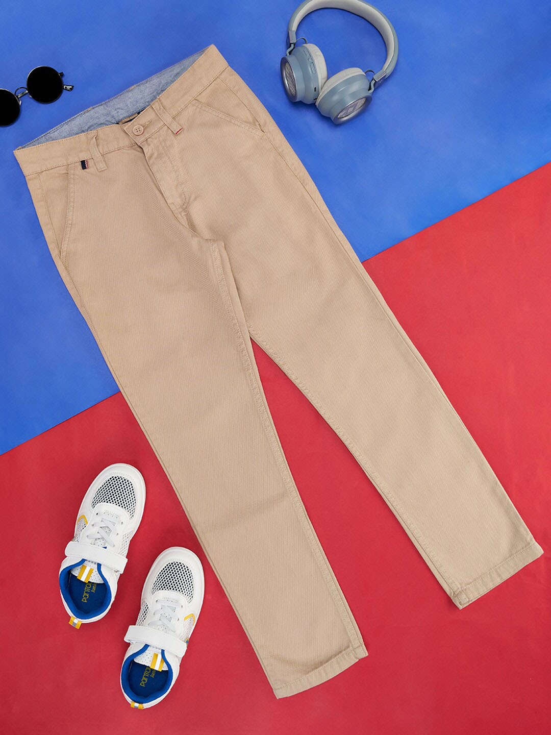 

Pantaloons Junior Boys Regular Trousers, Beige