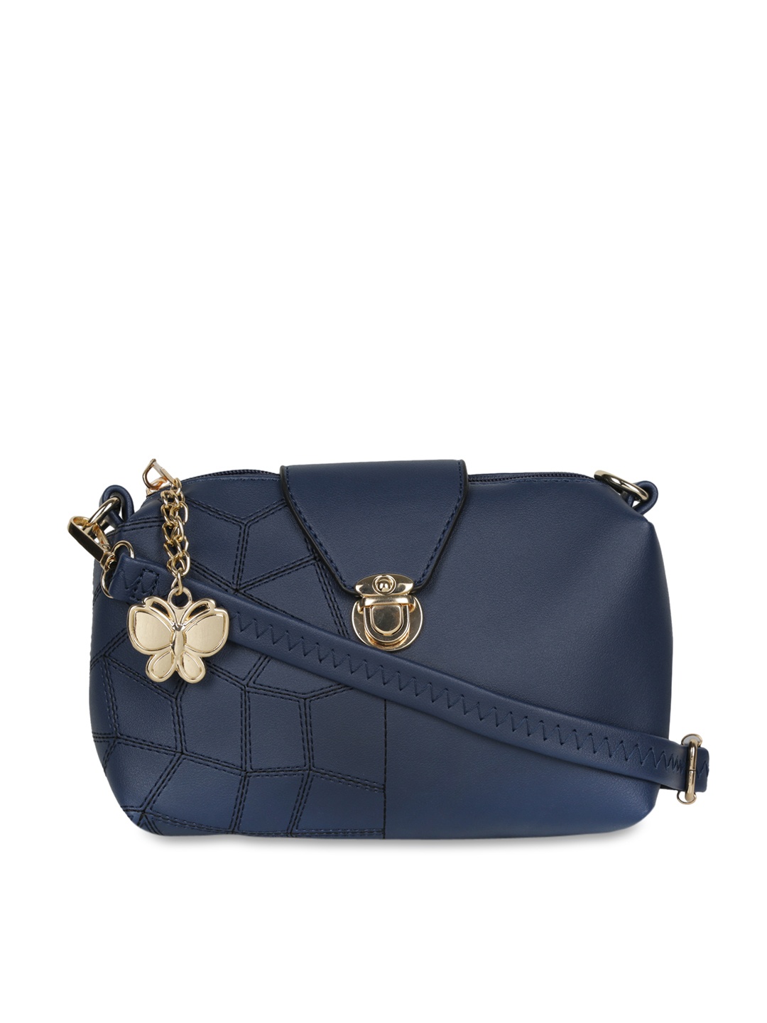 

Butterflies Blue Solid Sling Bag