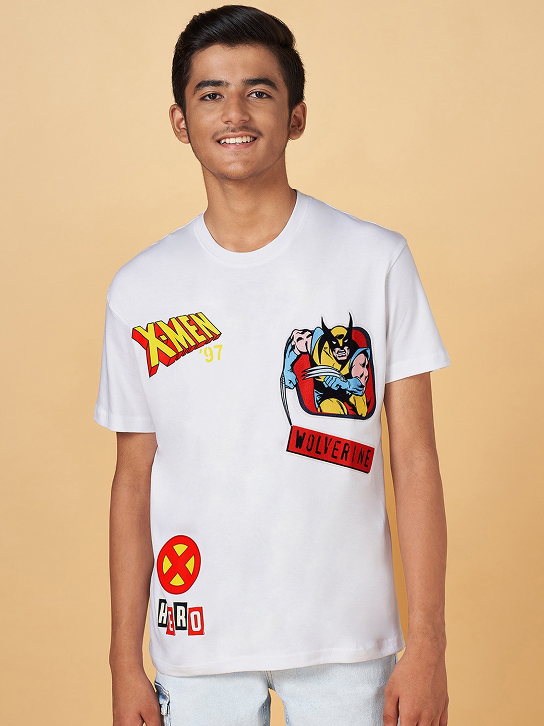 

Coolsters by Pantaloons Boys X-Men Graphic Printed Cotton T-shirt, White