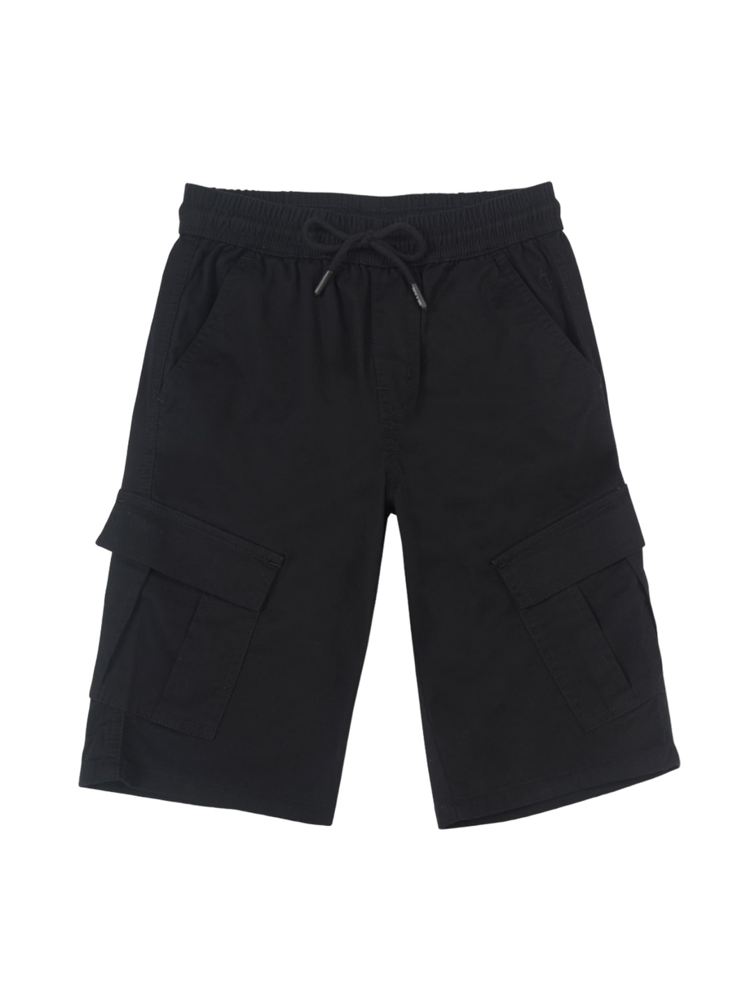 

Gini and Jony Boys Mid-Rise Cotton Cargo Shorts, Black