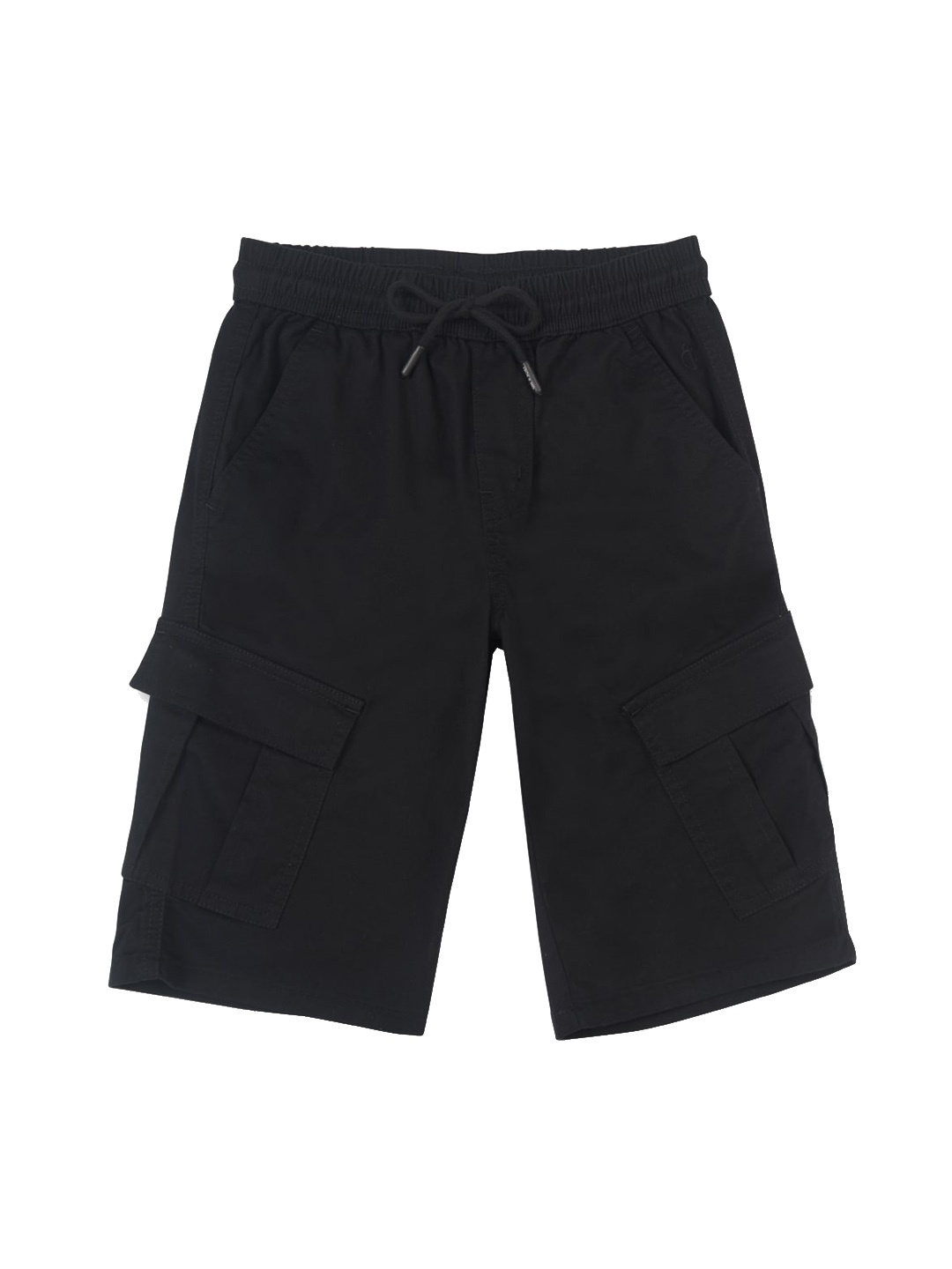 

Gini and Jony Boys Mid-Rise Cotton Cargo Shorts, Black