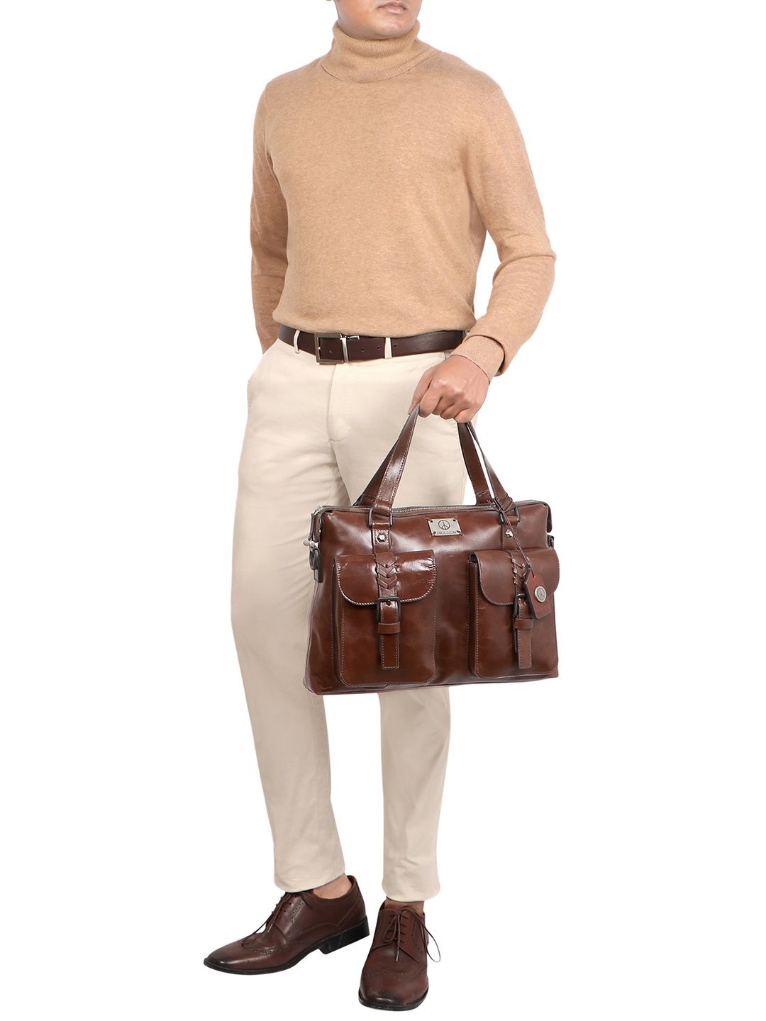 

Hidesign Men Messenger Bag, Brown