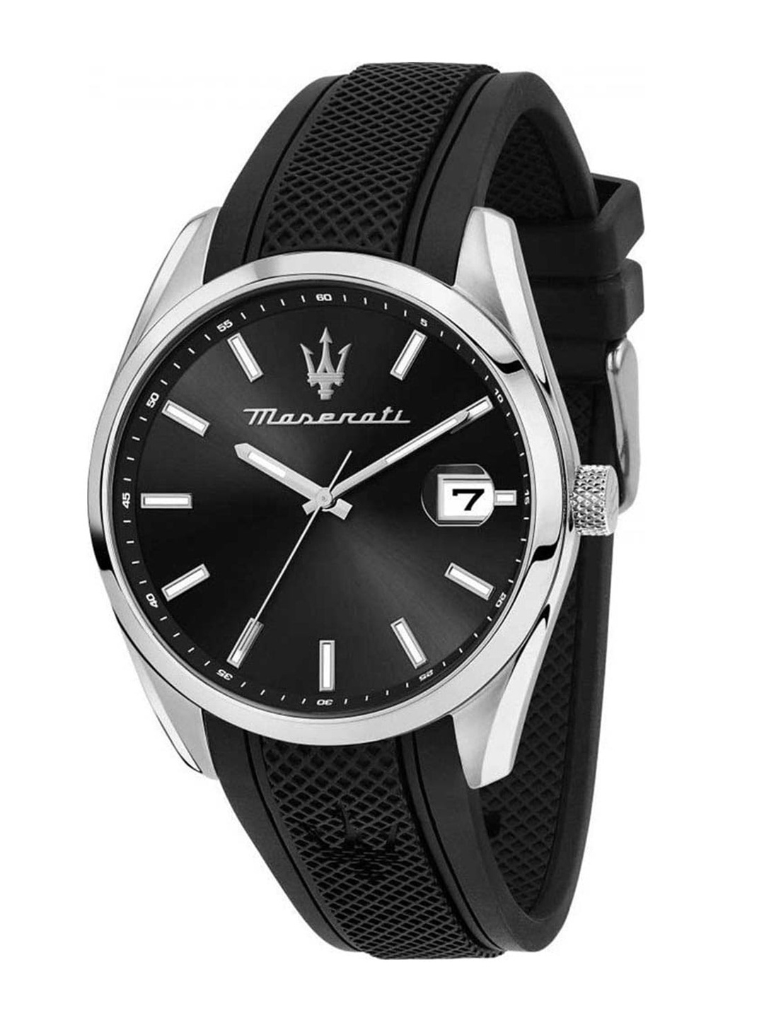 

Maserati Men Dial & Bracelet Style Straps Reset Time Analogue Watch R8851151004, Black