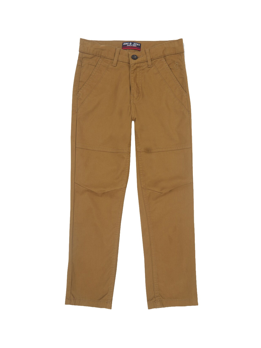 

Gini and Jony Boys Straight Fit Trousers, Brown