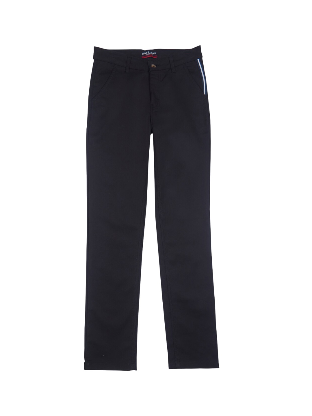 

Gini and Jony Boys Straight Fit Smart Cotton Trousers, Black