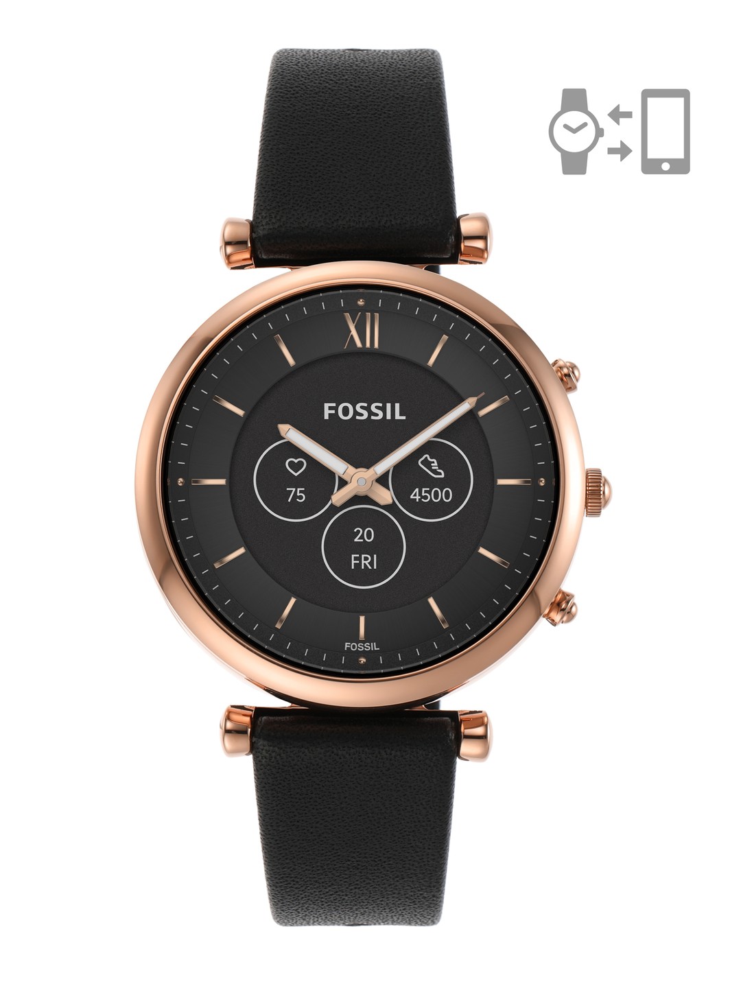 

Fossil Carlie Gen 6 Hybrid Smartwatch FTW7079, Black