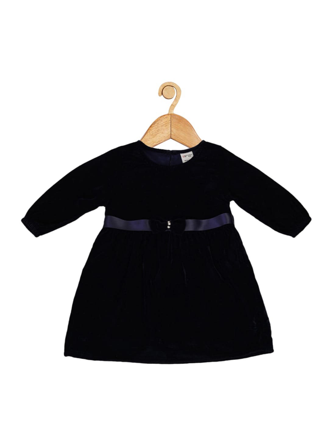 

Creative Kids Girls Velvet A-Line Dress, Navy blue