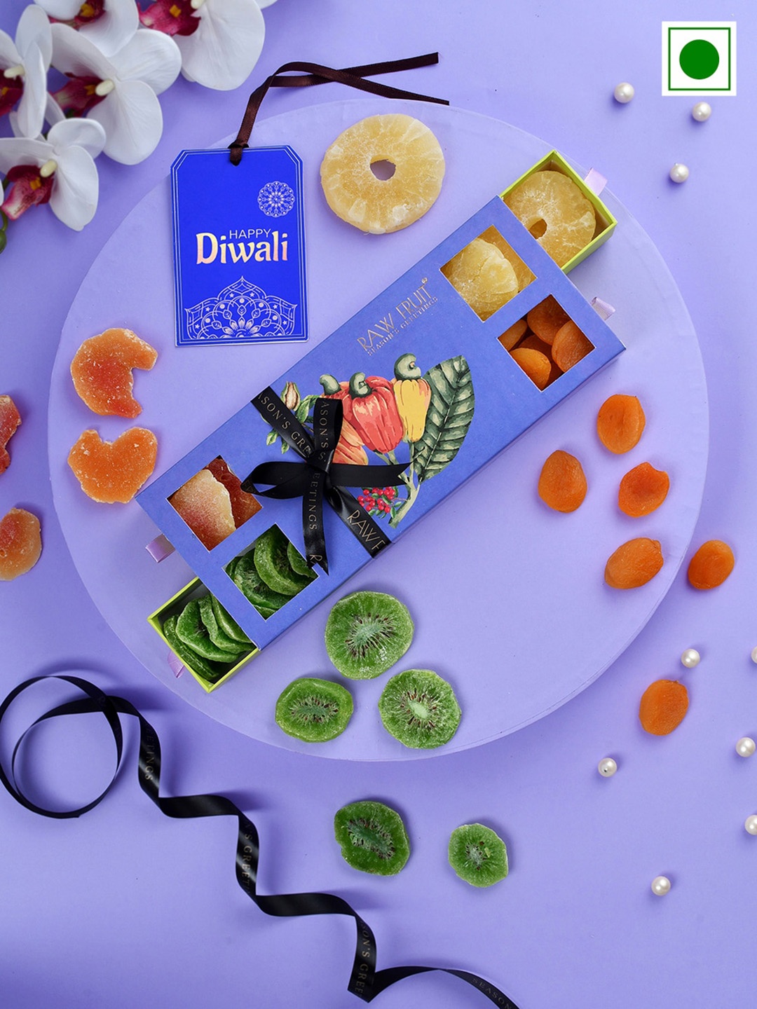 

RawFruit Diwali Dry Fruits Gift Pack-100 gms Each, Purple