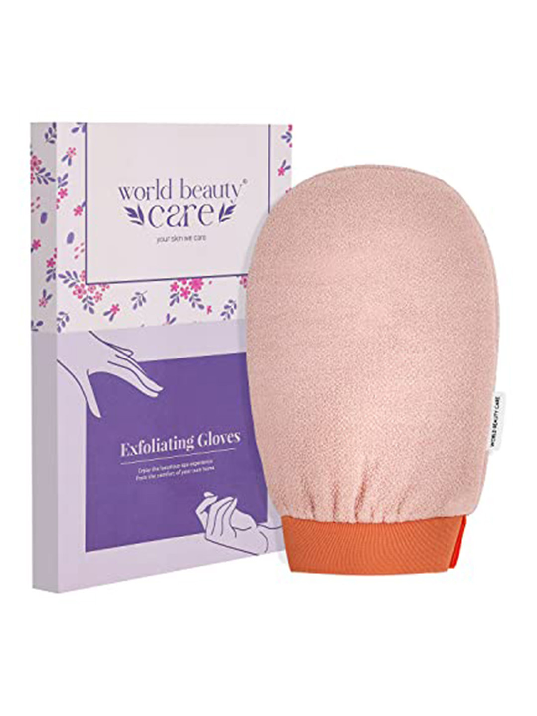 

WBC WorldBeautyCare Moroccan Hammam Gloves Double layered Orange