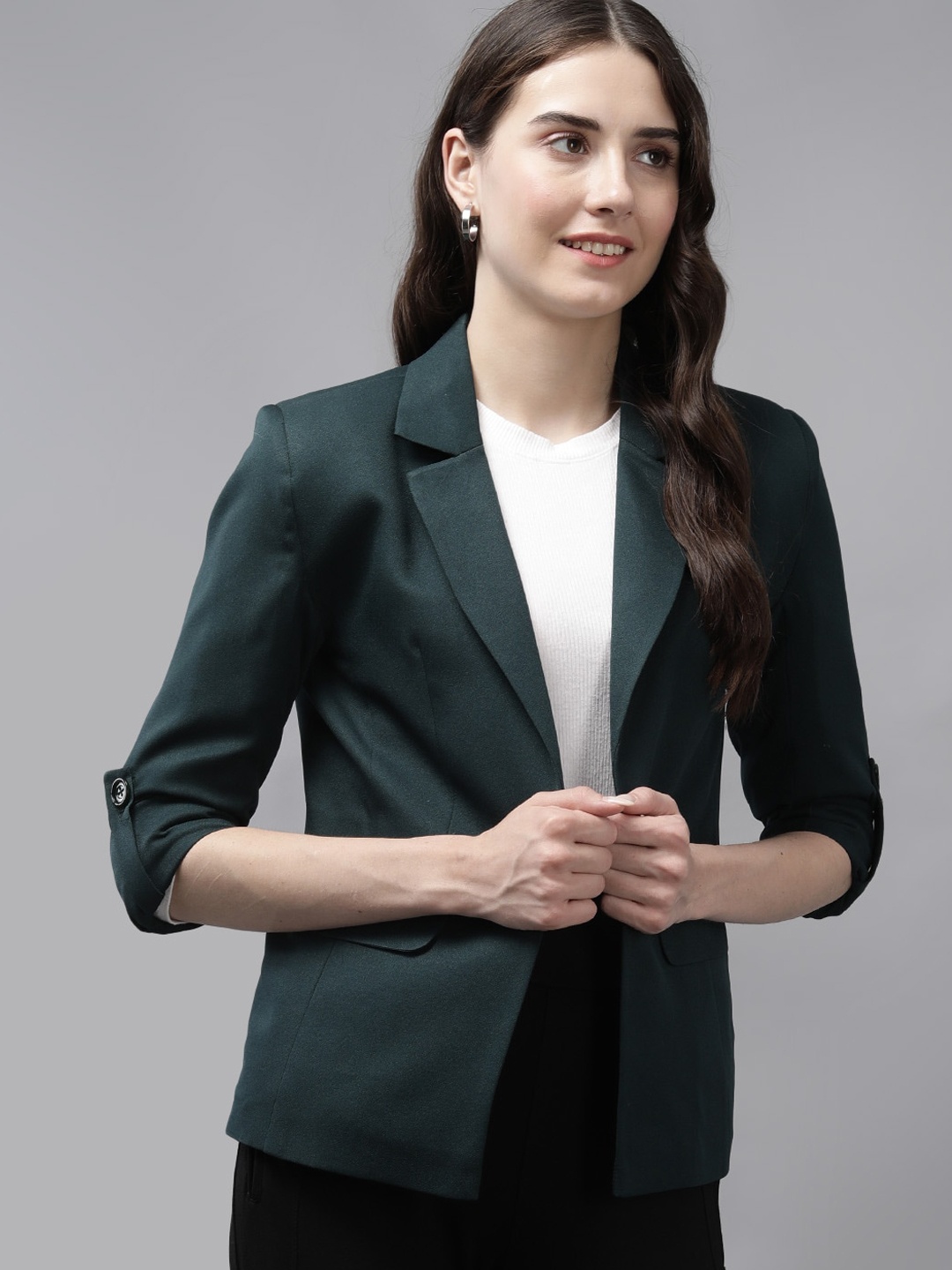 

Mast & Harbour Single Breasted Blazer, Green