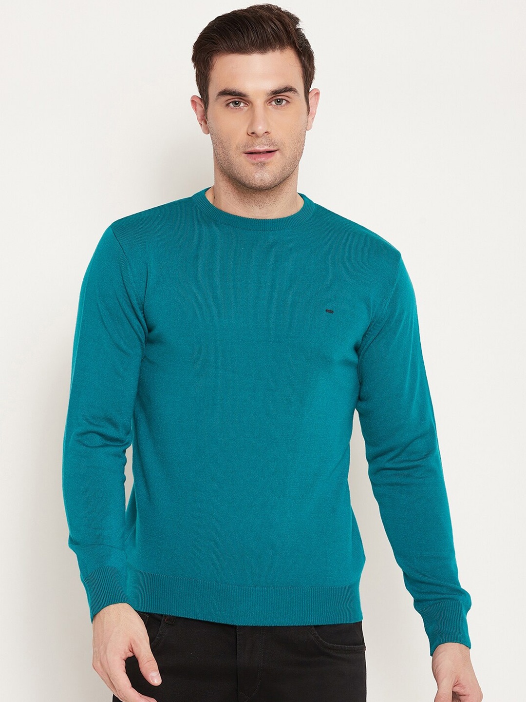 

Okane Round Neck Acrylic Pullover, Teal