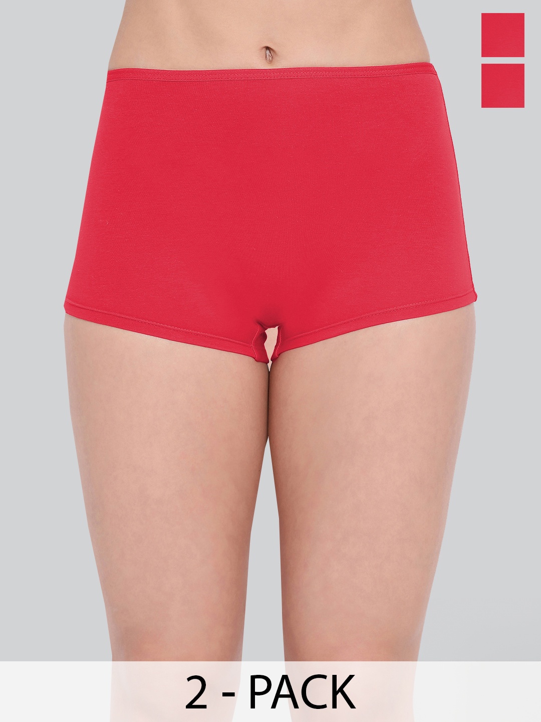 

LYRA Pack Of 2 Boy Short Briefs, Red