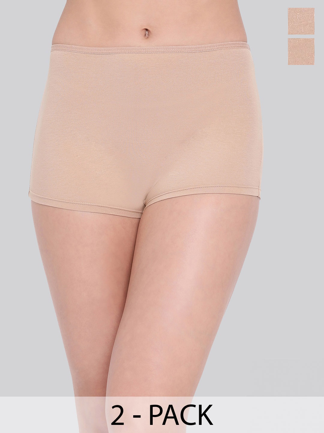 

LYRA Pack Of 2 Label-Free Boy Short Briefs, Nude