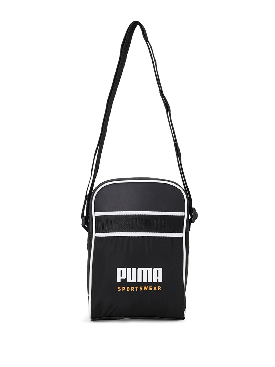 

Puma Campus Compact Printed Shoulder r Bag, Black